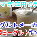 フリマで１００円で買ったヨーグルトメーカーで自家製のヨーグルトを作ってみたよ！美味しい！